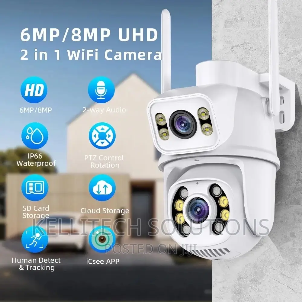 6mp Dual-lens Smart Wifi CCTV Camera