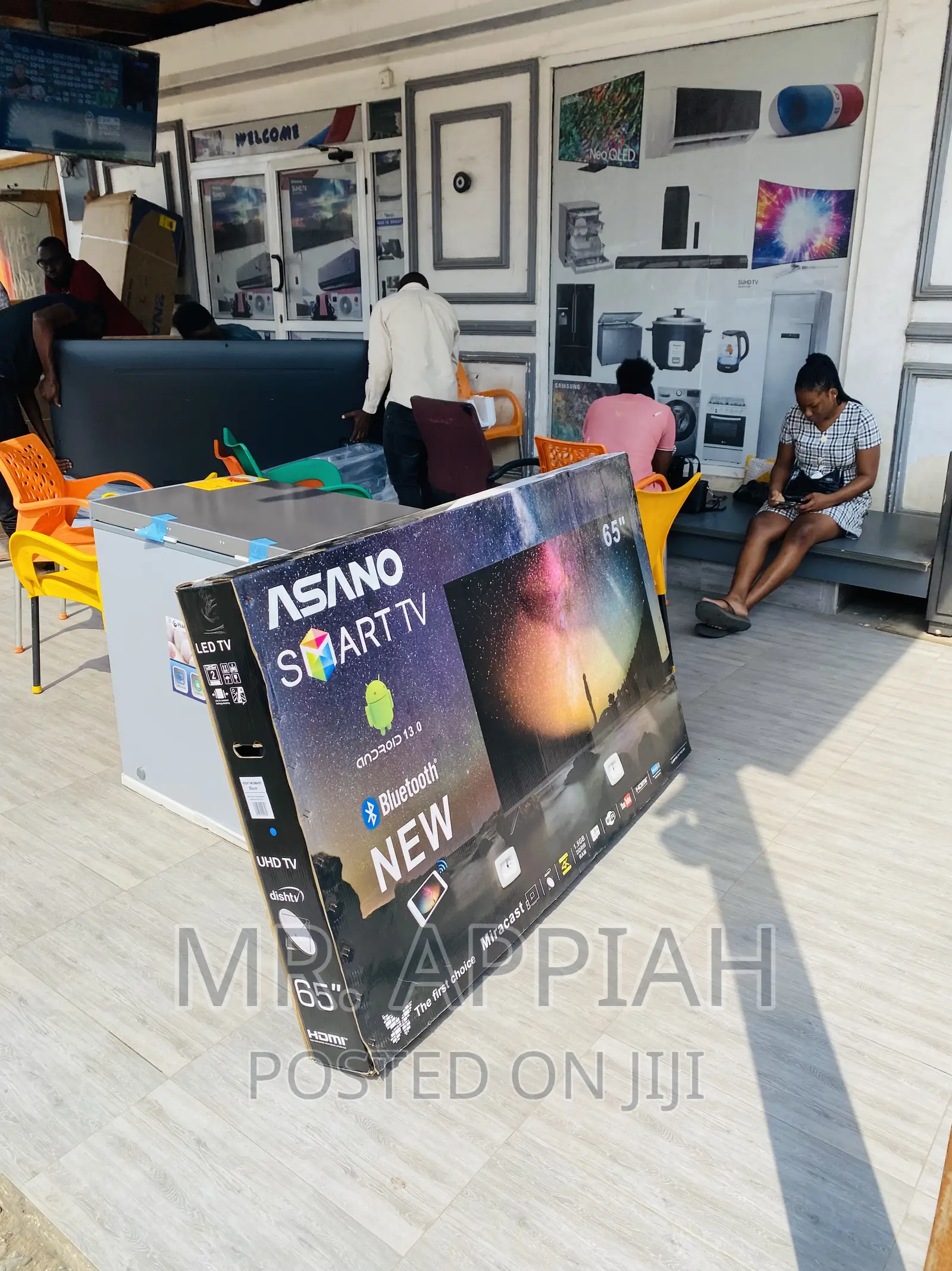 Sleek Design Asano 65” Uhd Smart Bluetooth Tv.