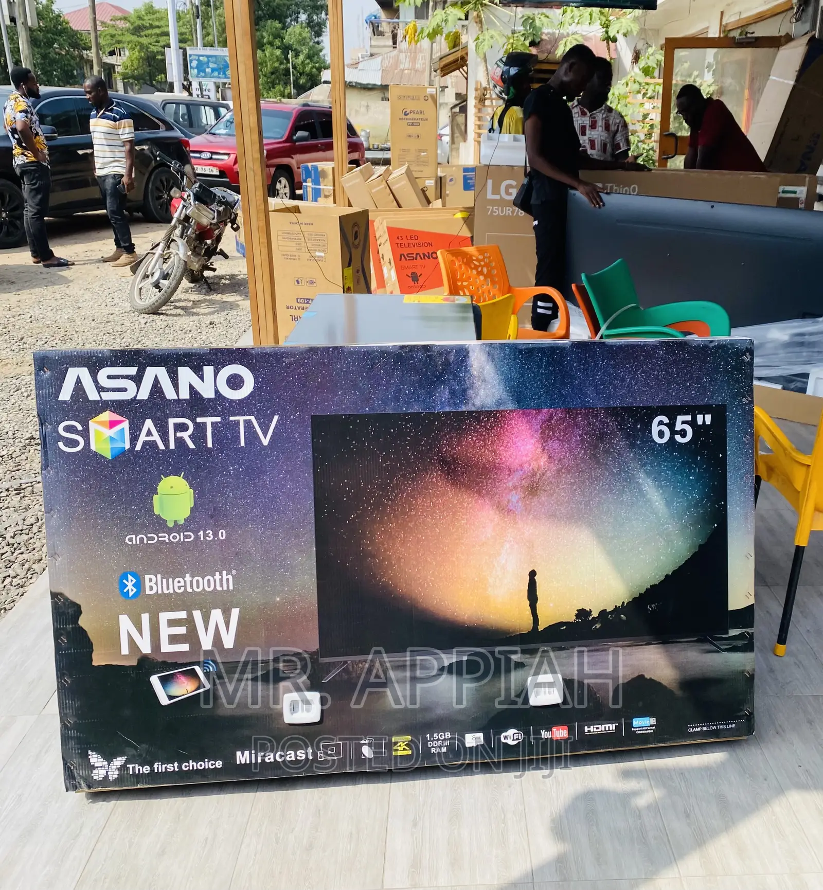 Energy Efficient Asano 65 Inch Uhd Smart Bluetooth Tv.