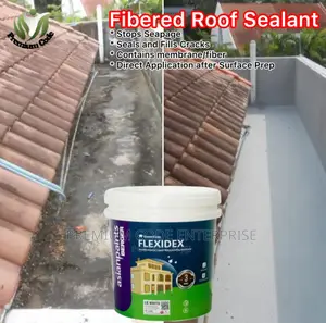 Roof Sealant Fibered Paint 18L, White