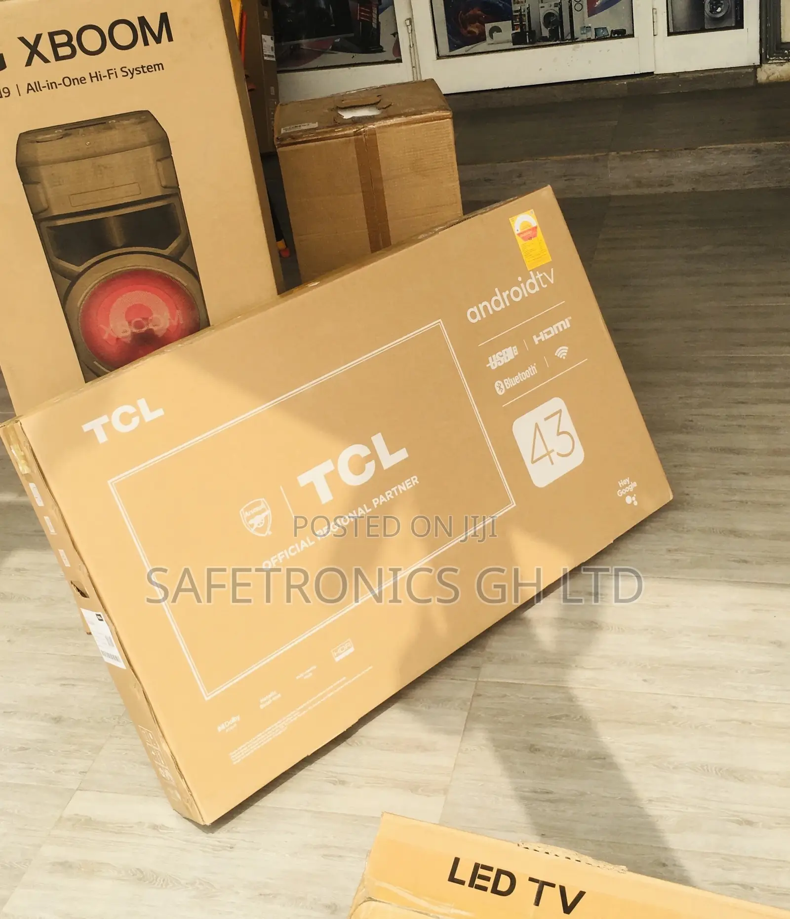 TCL 43 Inches Glossy P635 Electric Black Smart HDR Tv