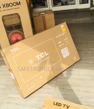 TCL 43 Inches Glossy P635 Electric Black Smart HDR Tv