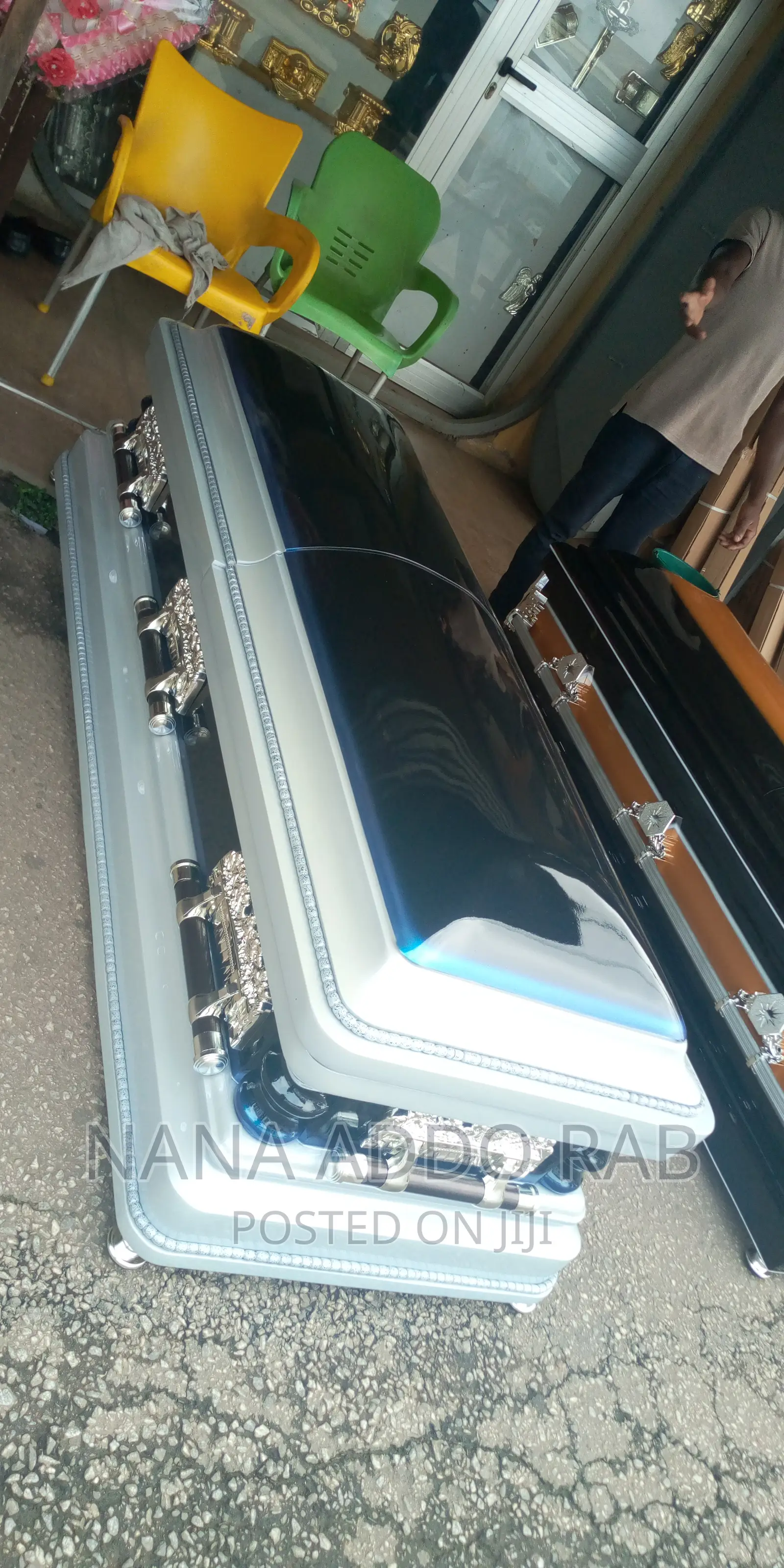 Blue Black Casket for Cool Price.Good Interior