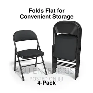 Foldable Chair, Staples Luxura Back Faux Leather