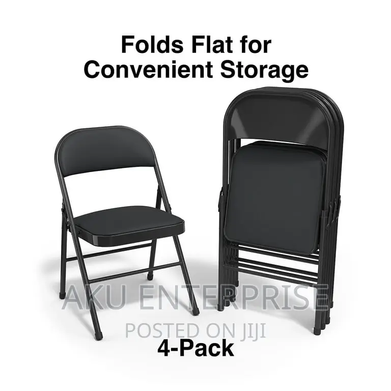 Foldable Chair, Staples Luxura Back Faux Leather