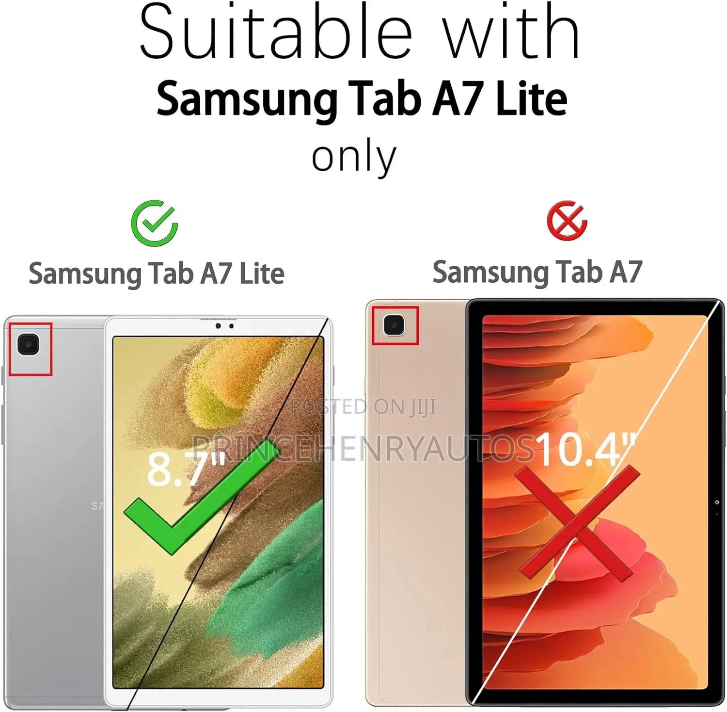 Ferilinso Tempered Glass Designed for Tab A7 Lite 8.7''