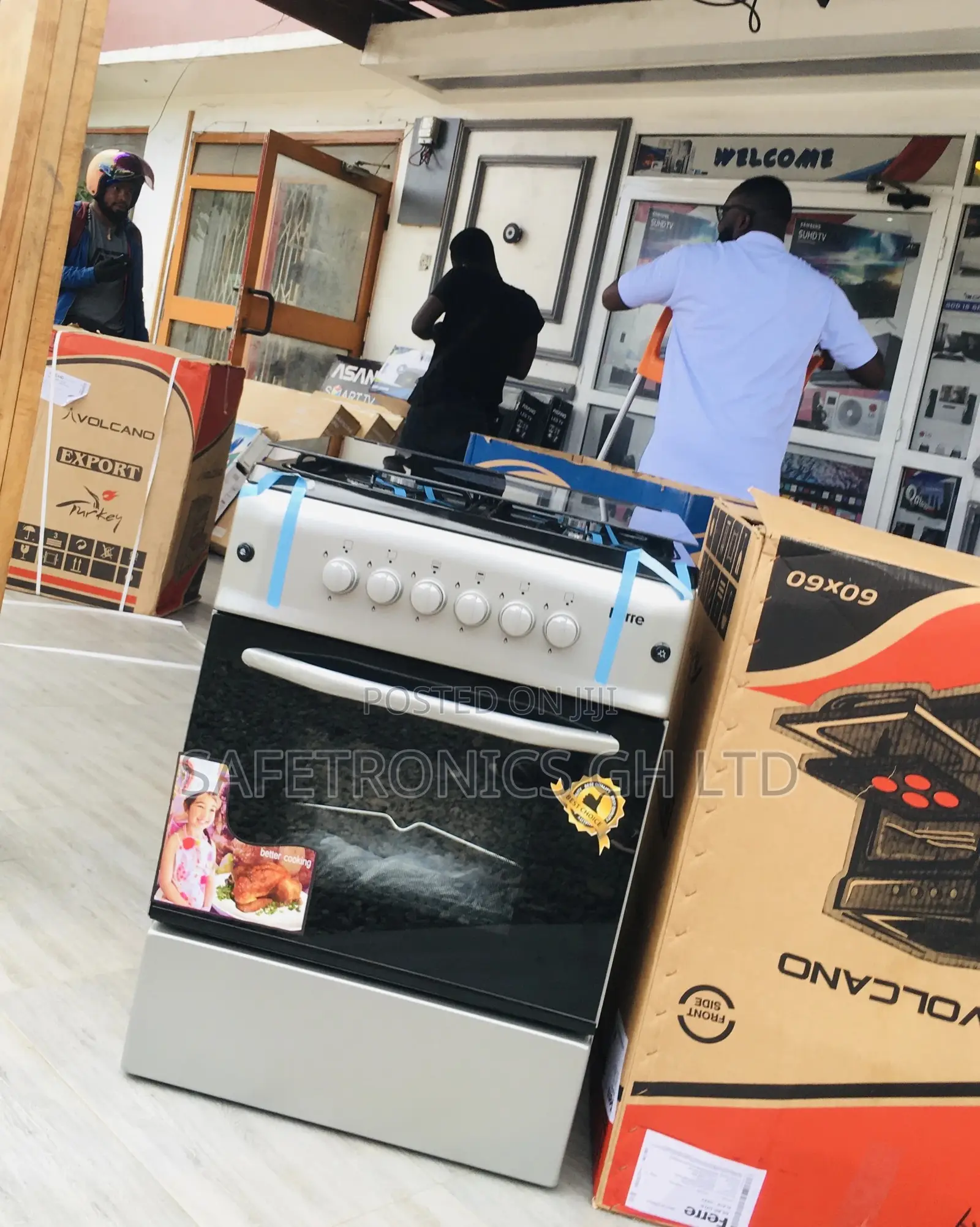 60x60 Sliver Oven With Grill 4 Gas Cooker Oven With Grill