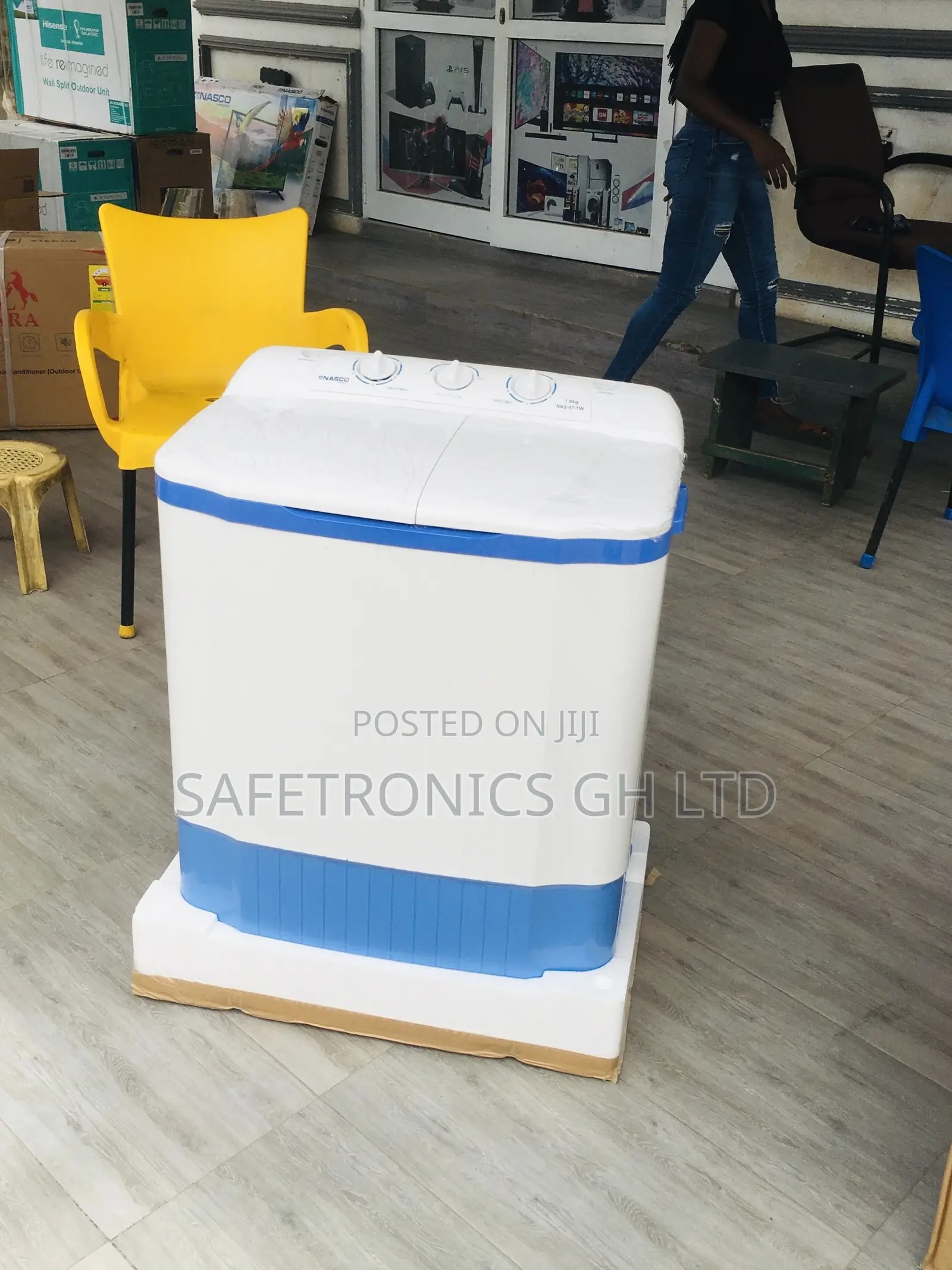 Semiautomatic Nasco 7kg Topload Elegant Washingmachine