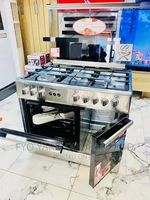 Five Stars . Rated Midea Tech 5 Burner Oven + Grill Cooker