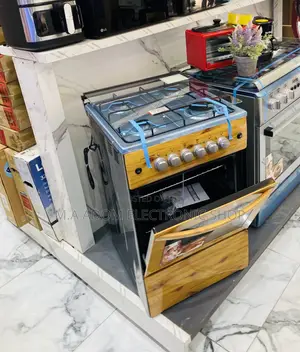 Anti-Rust Volcano 50x50 4 Gas Burner With Oven(Wooden).