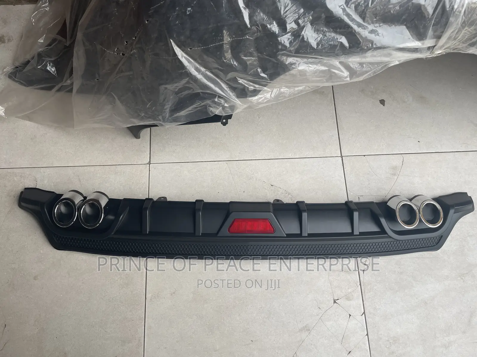 Universal Back Bumper Diffuser Black