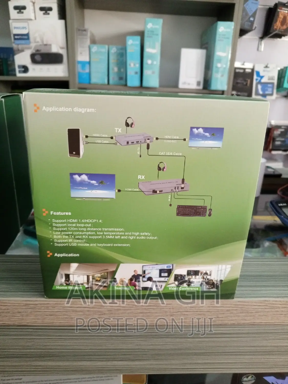 120m KVM Hdmi Extender With Loop Out