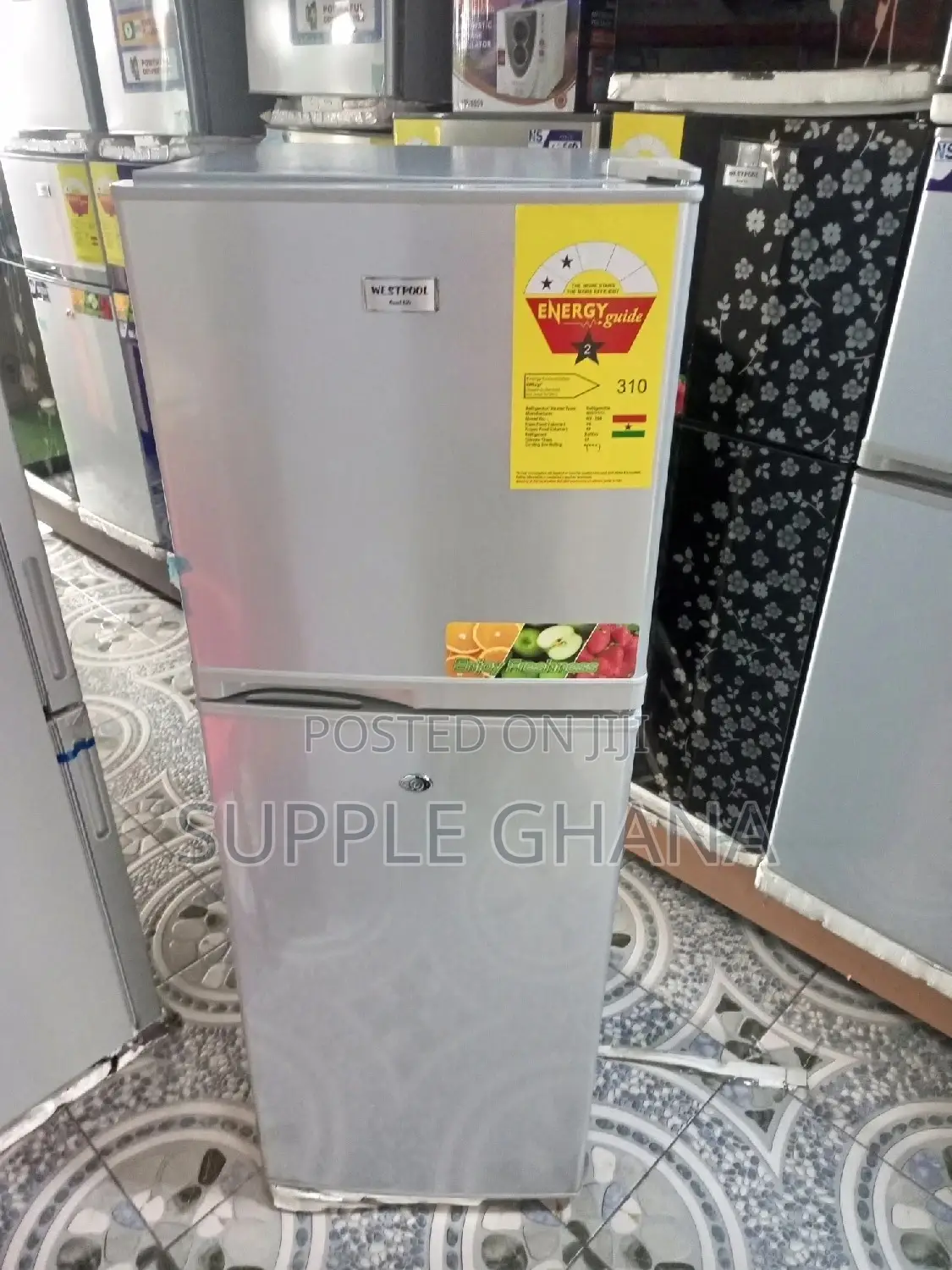 Westpool Refrigerator Double Door Fridge