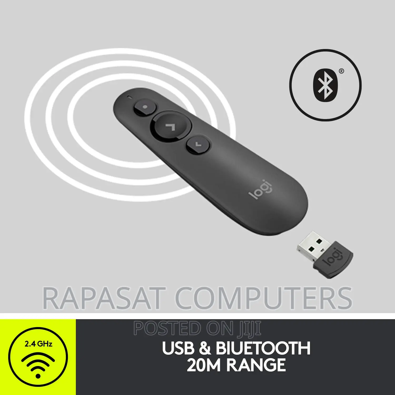Logitech R500s Laser Presentation Remote With 2 Connectivity