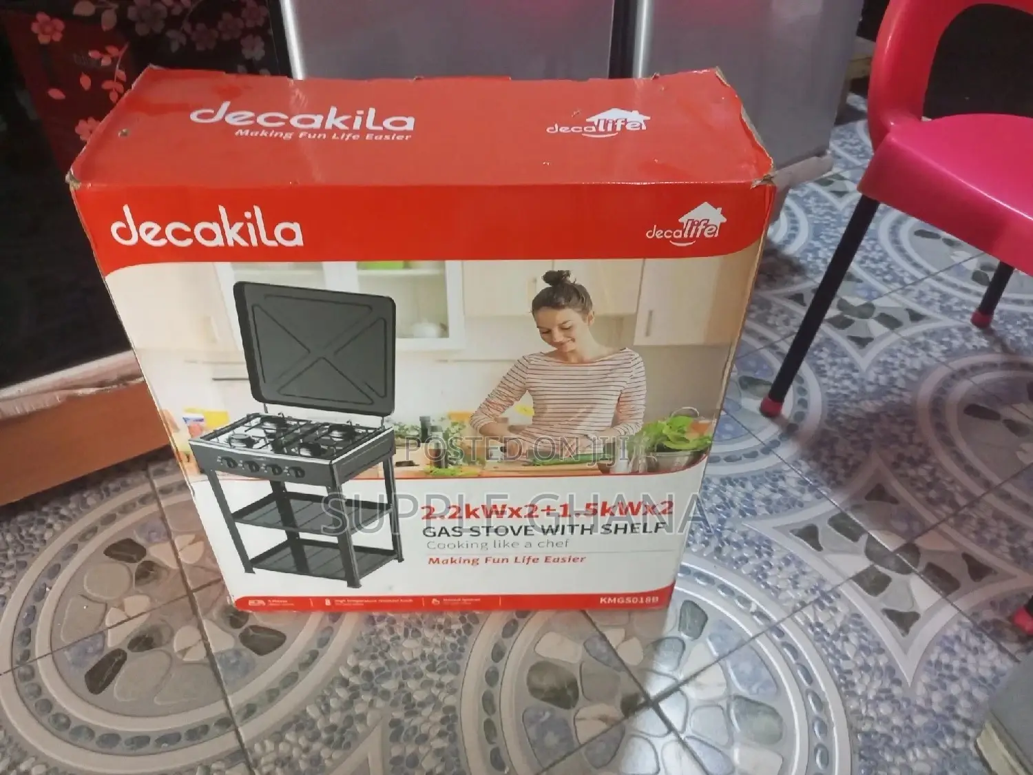 Decakila Gas Stove With Shelf 4 Stove Affordable