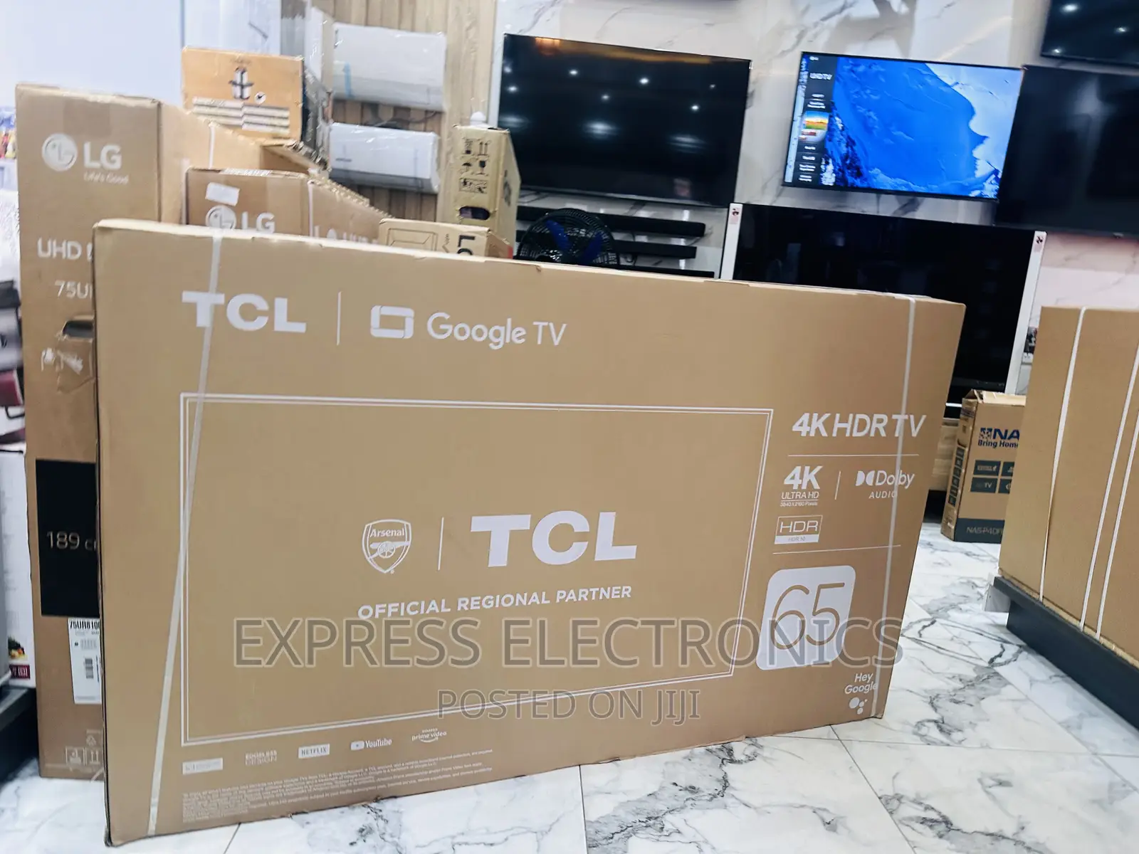 Neatly Sealed in Box TCL 65”P635 Uhd Smart Tv