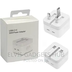 50W Dual USB-C Adapter