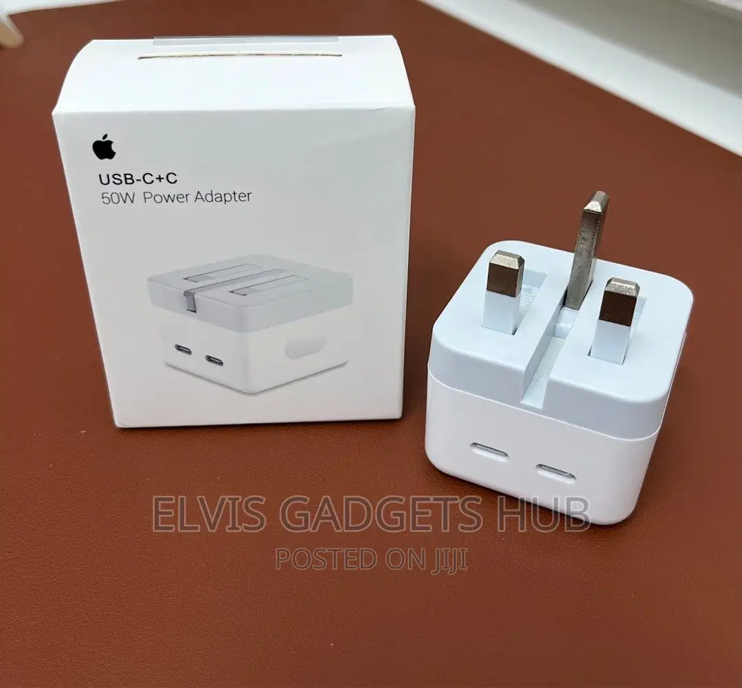 50W Dual USB-C Adapter