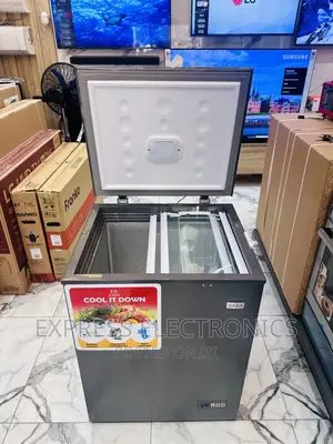 High Performance Sleek Grey Chest Freezer 144L Zara