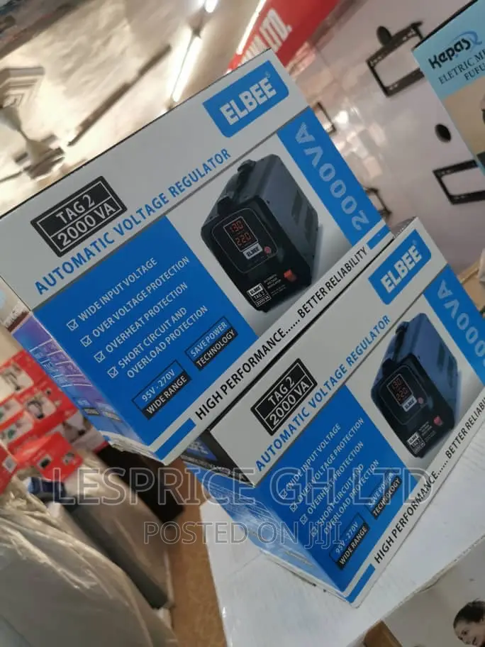 Over Voltage Protection Elbee 2000VA Stabilizer