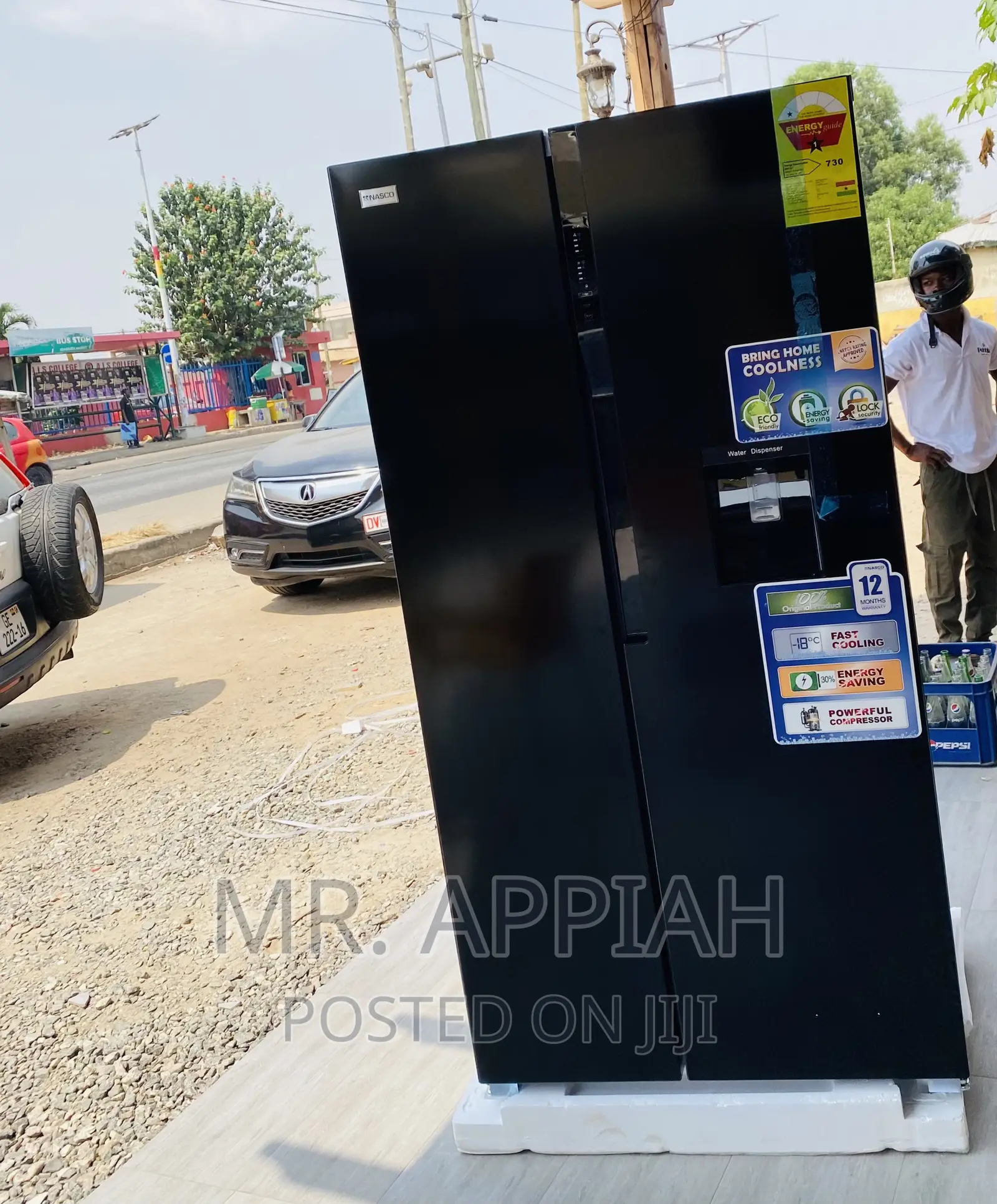 Stainless Steel Nasco Nassb2-64s Electric Fridge.