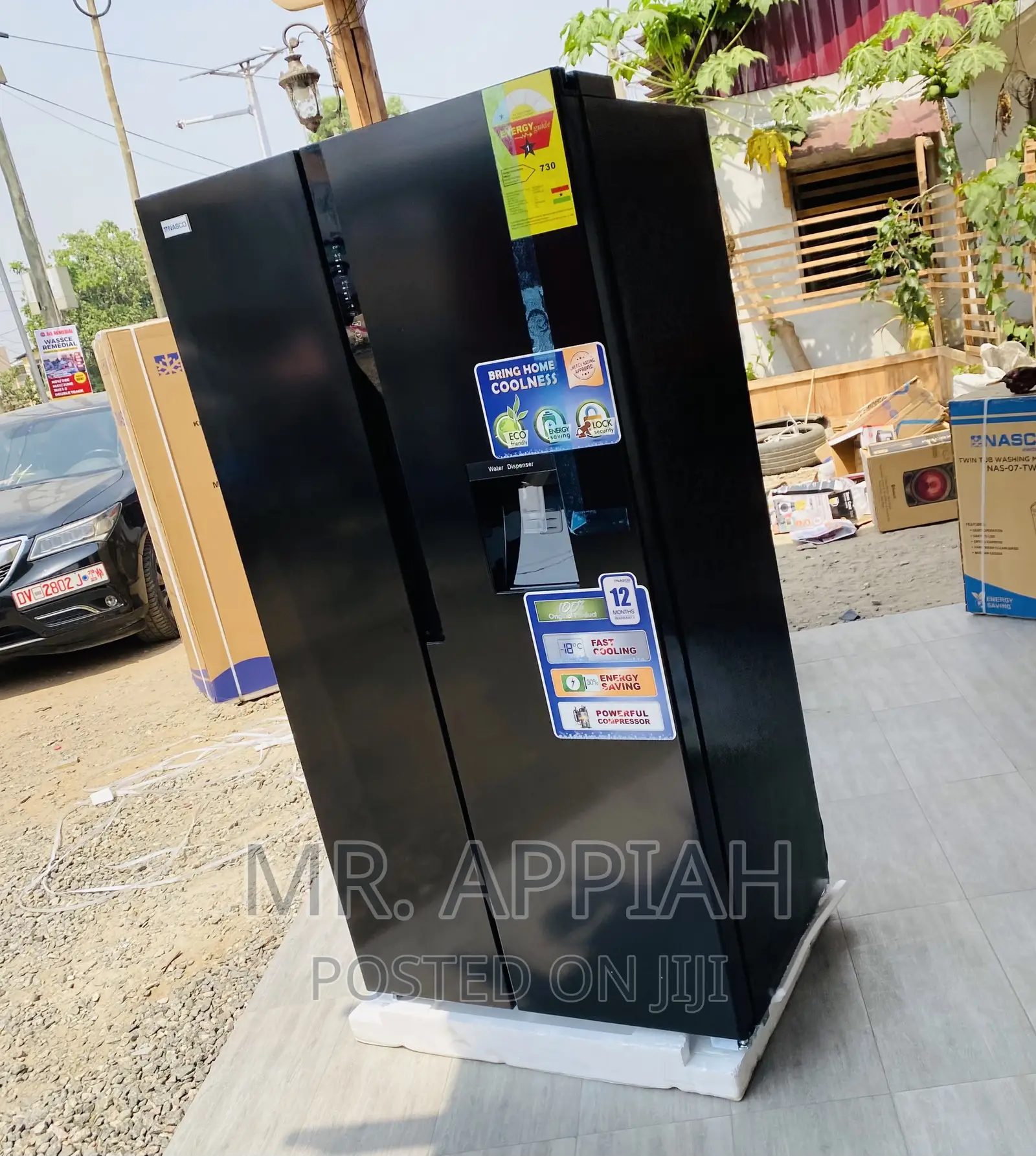 Affordable Nasco Side by Side Electric Fridge(Nassb2-64s).