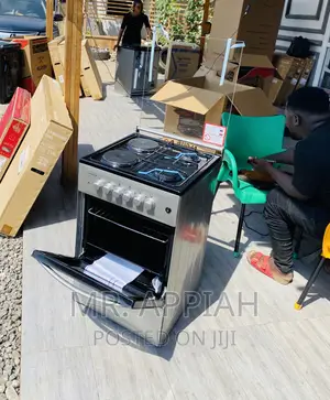 Quality Volcano 50x50 2 Electric + 2 Gas Burner(Silver).