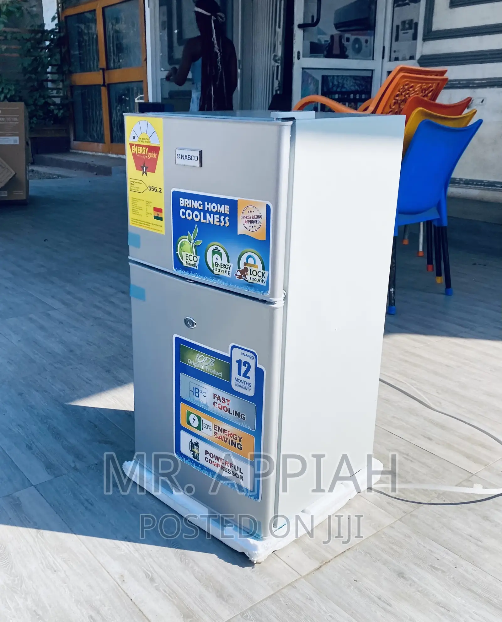 Brand New Nasco 2 Door Table Top Fridge Nasf2-120,Silver