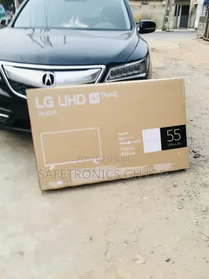 Black Glossy LED Electric Smart UQ70 55 Inches UHD LG Tv