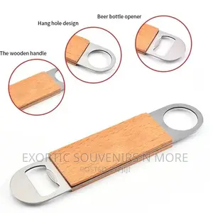 Wooden Stainless Steel Bottle Opener