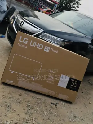 55 Inches Glossy LED Electric Smart Black UHD LG UQ70 Tv