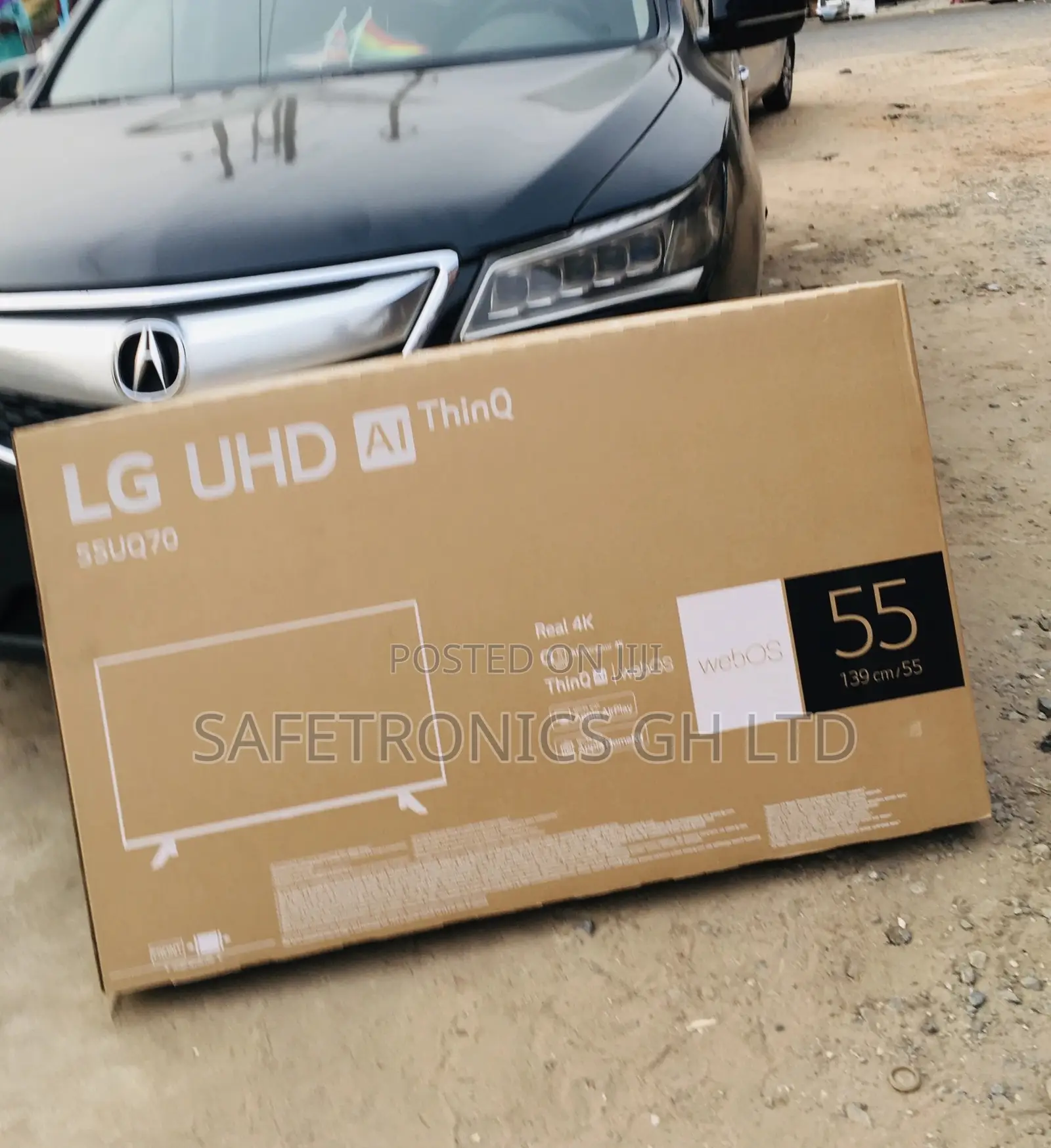 UHD UQ70 55 Inches Glossy LED Smart Black LG Electric Tv