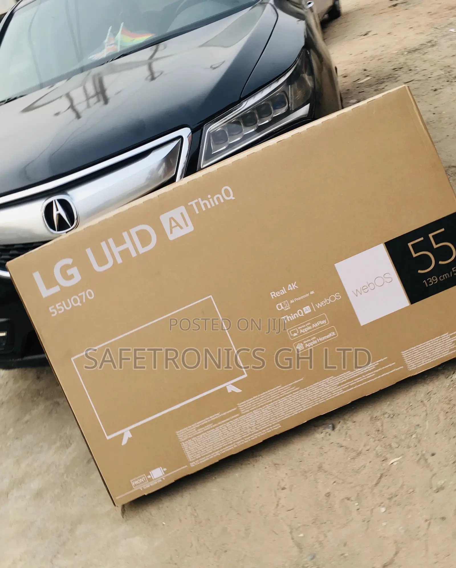 55 Inches Smart Electric Black Glossy LED UQ70 UHD LG Tv