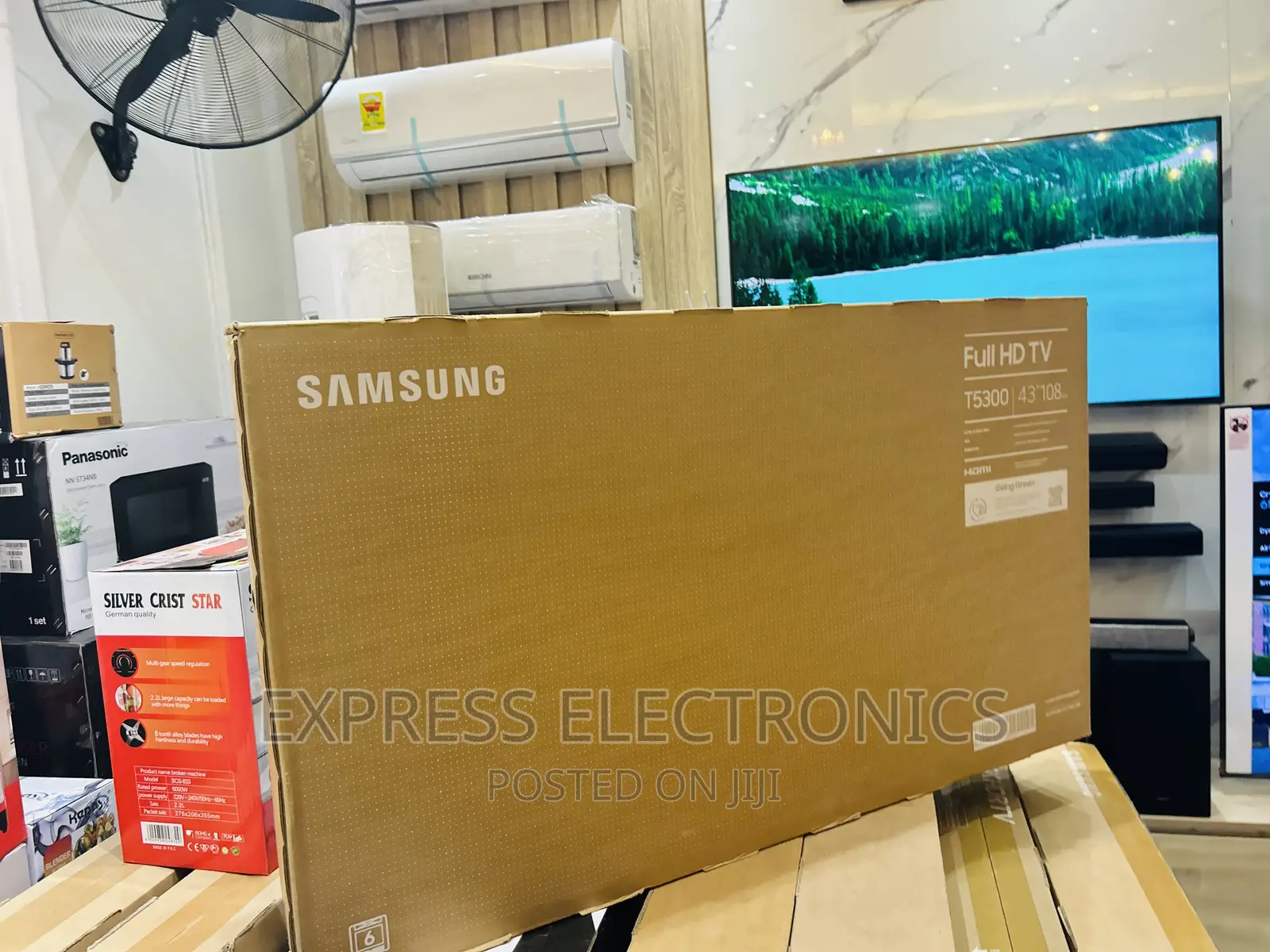 Mesmeric Sleek Slim FHD Smart Glossy Black 43”T53000