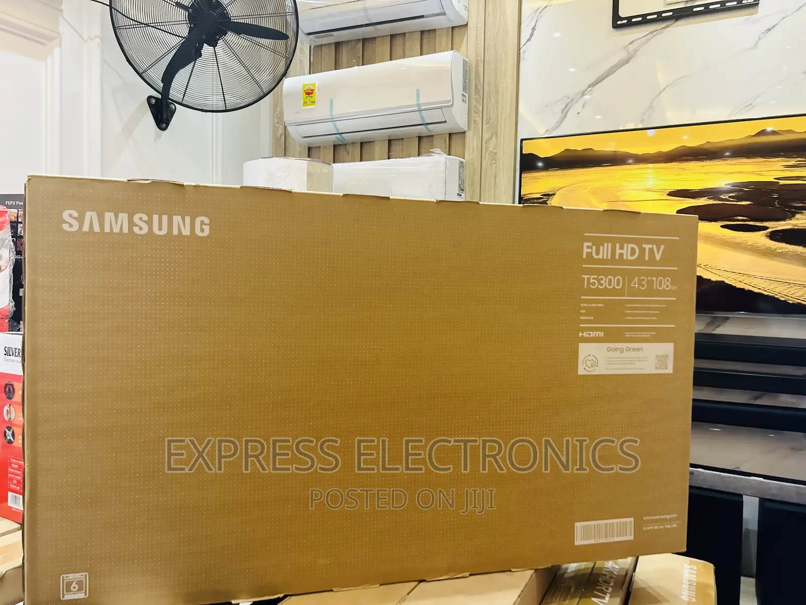 Mesmeric Sleek Slim FHD Smart Glossy Black 43”T53000