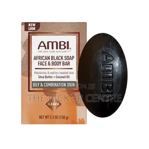 Ambi - African Black Soap Face Body Bar 150g