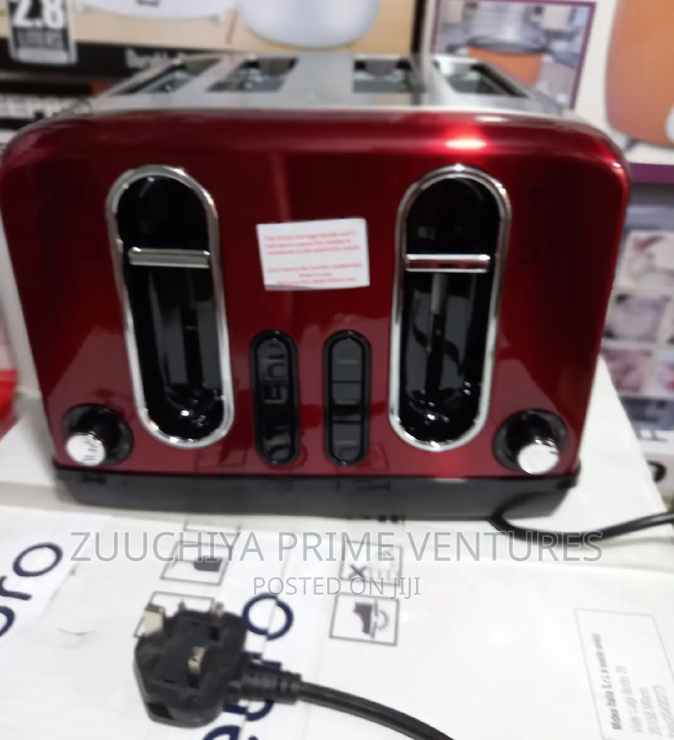 4 Slice George Home Red Toaster From Uk 