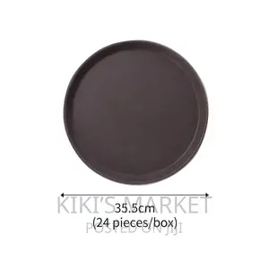 Non-Slip Round Rectangular Tray