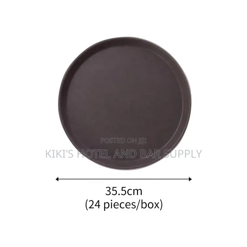 Non-Slip Round Rectangular Tray