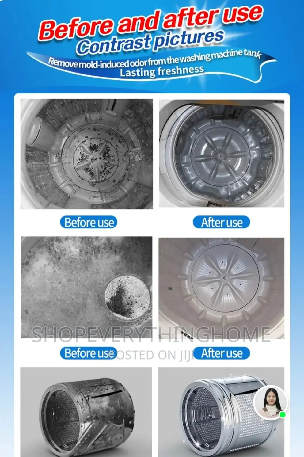 Washing Machine Cleaning Tablets 24pcs/Pack