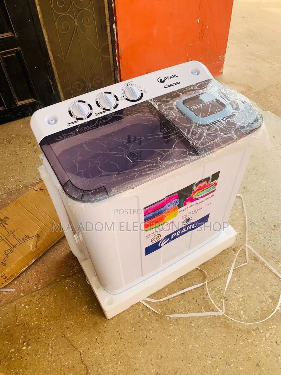 Authentic Pearl 7kg Twin Tap Electric Washing Machine.