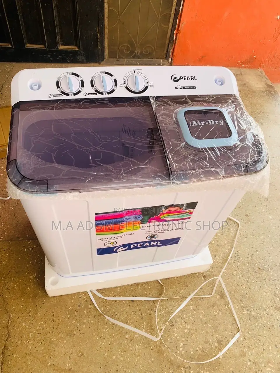 Classic Design Pearl 7kg Twin Tap Electric Washing Machine.