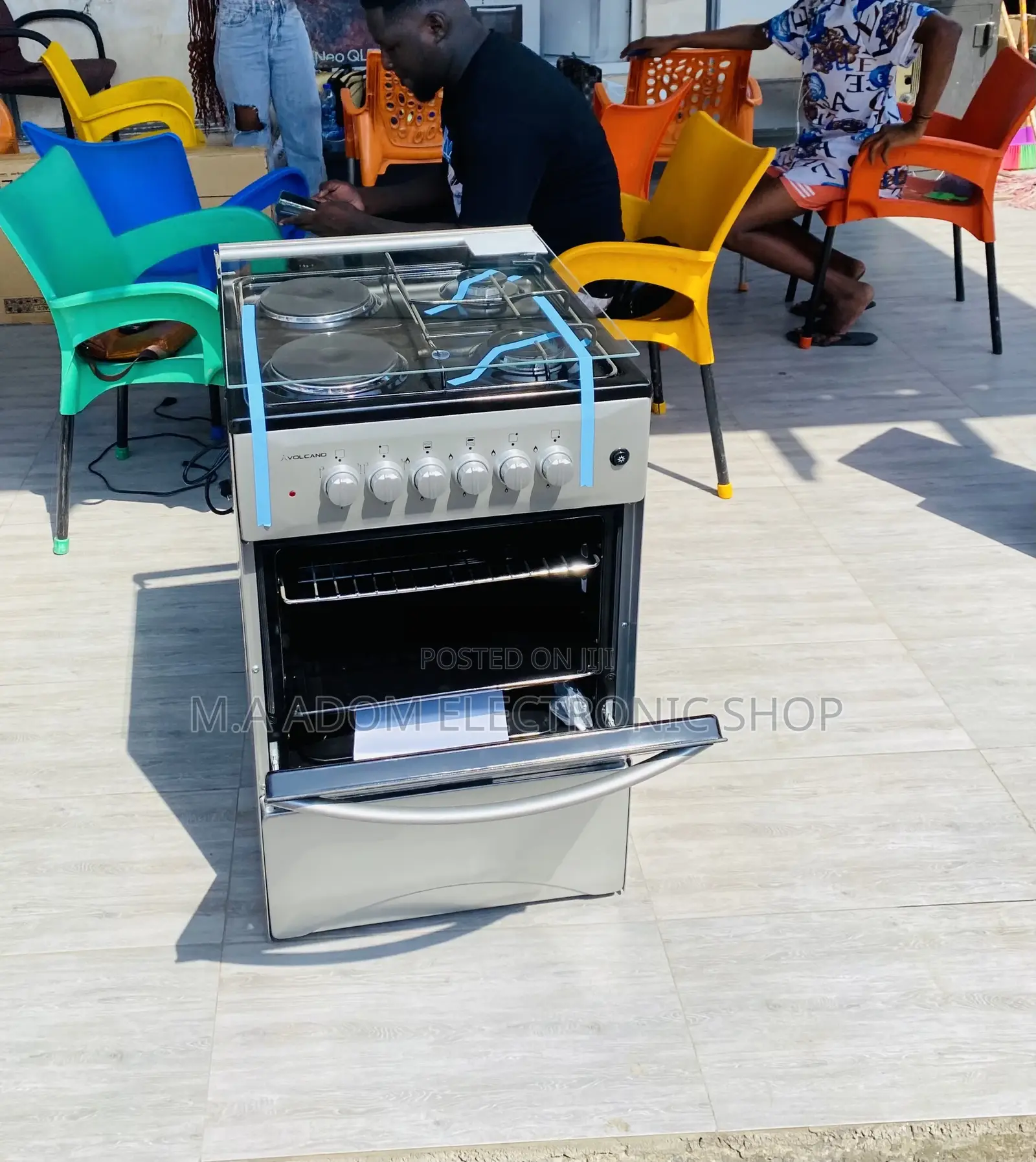 Latest, Reliable and Affordable Volcano 2 + 2 Burner,Gray.