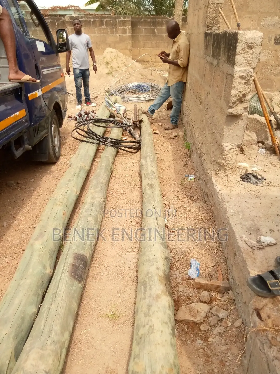 Installation of Electric Poles