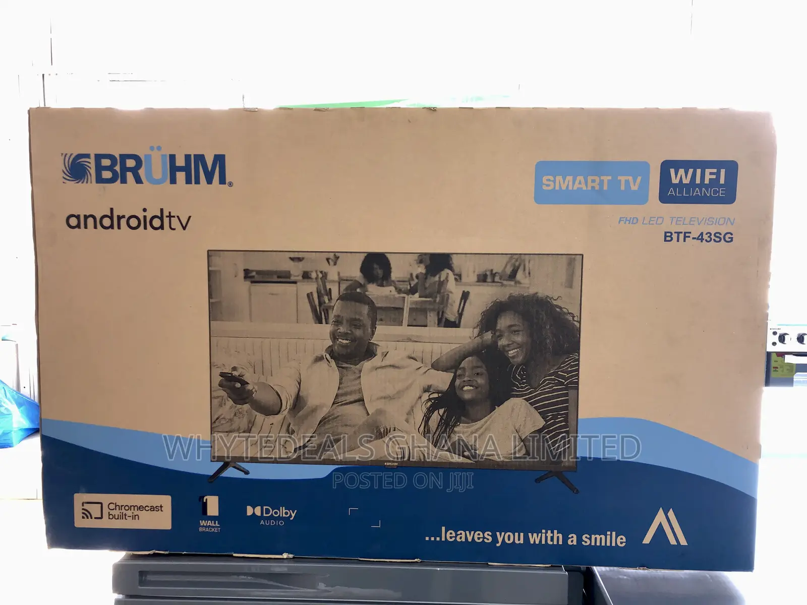 Bruhm 43" Smart Led Tv| Bluetooth| Netflix| Youtube|Voice-control|2026
