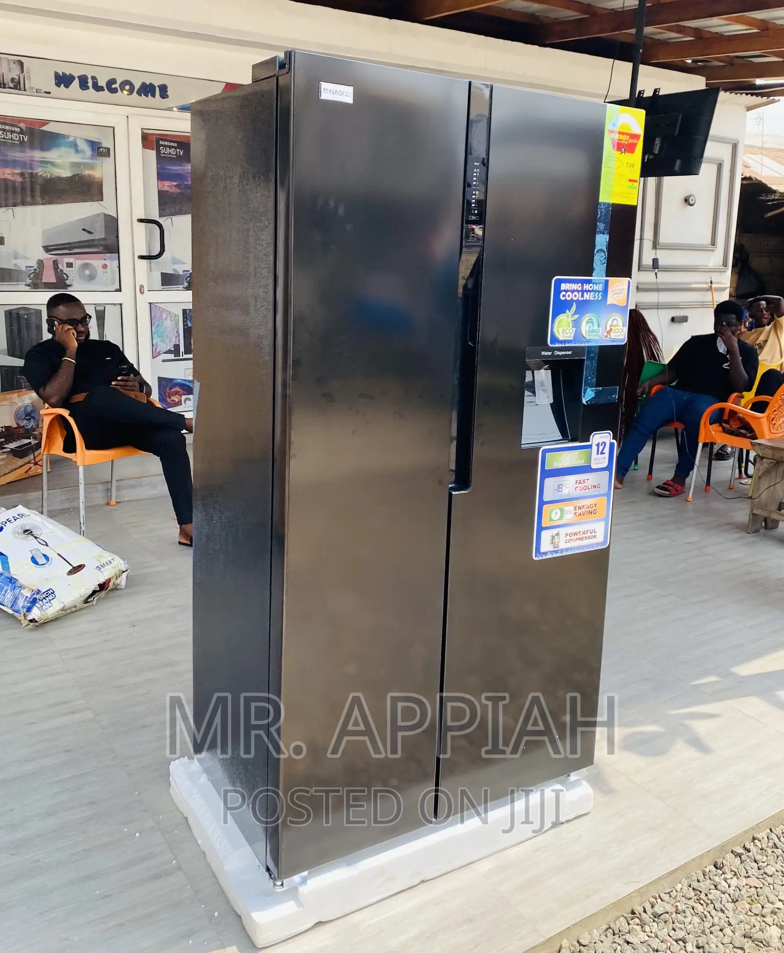 High Quality Nasco 2 Door Fridge With Water Dispenser