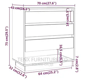 Cabinet / Sideboard Brown Oak (Simplistic)