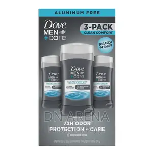 Dove Men+Care Aluminum-Free Deodorant; Clean Comfort,3pcs