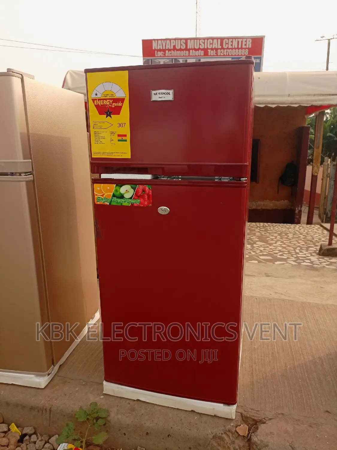 Westpool 95ltr Double Door Refrigerator