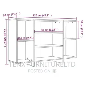 Sideboard /Buffet /Cabinet With 4 Shelves